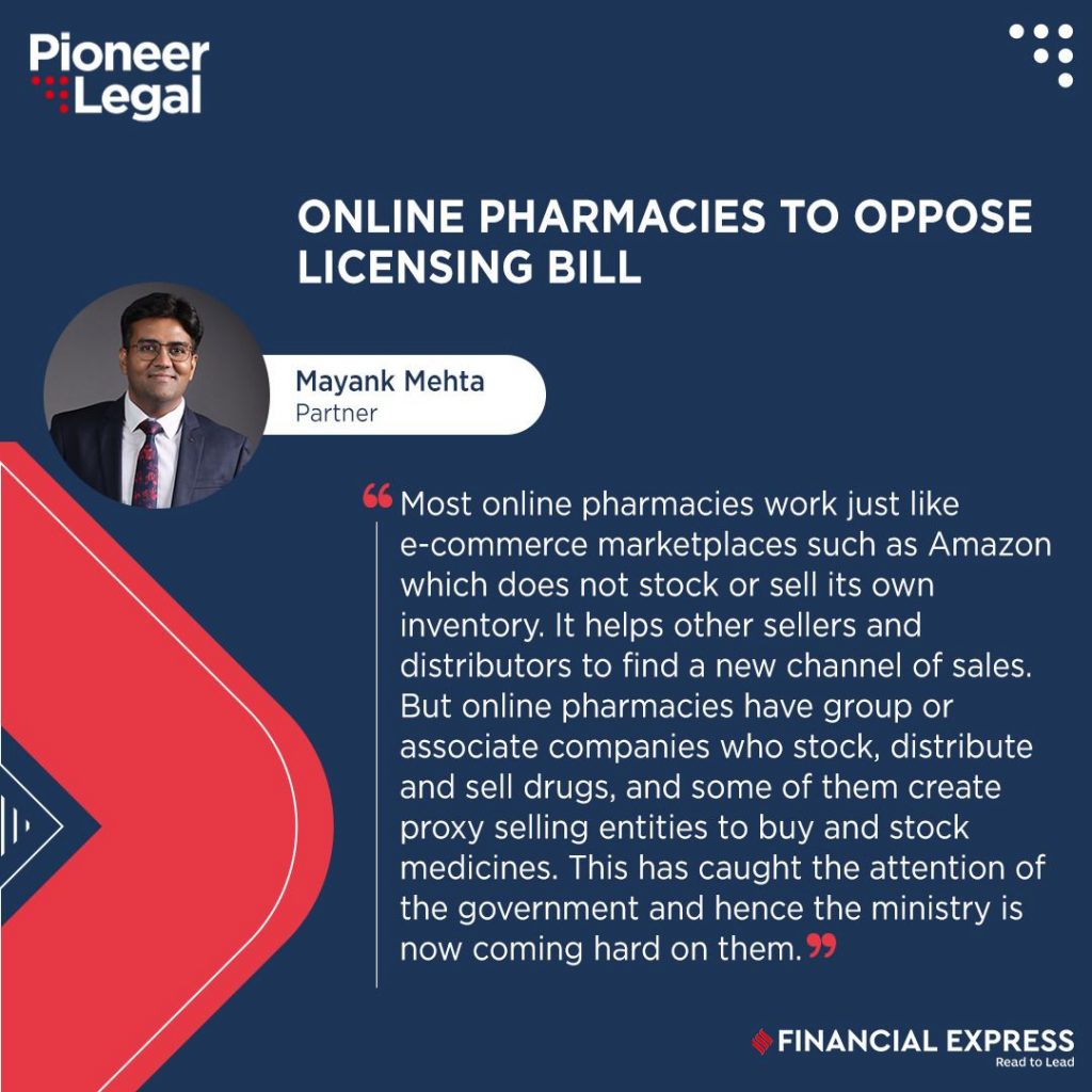 Online Pharmacies to Oppose Licensing Bill - Pioneer Legal Pioneer Legal - Online Pharmacies to Oppose Licensing Bill