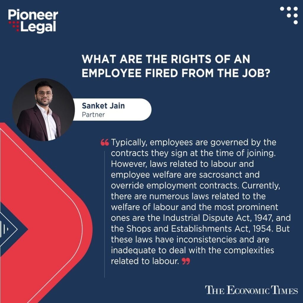 Pioneer Legal - What are the rights of an employee fired from the job?
