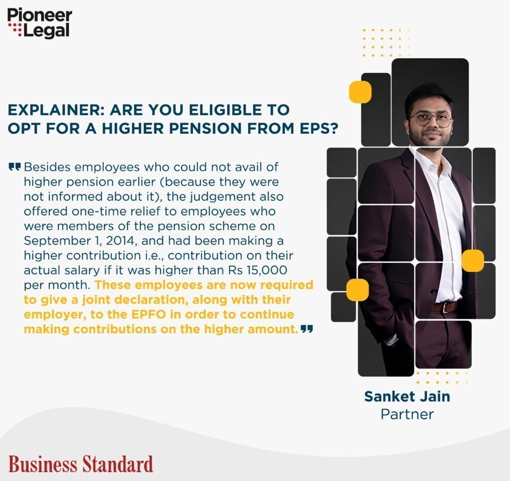 Pioneer Legal - Explainer: Are you eligible to opt for a higher pension from EPS?