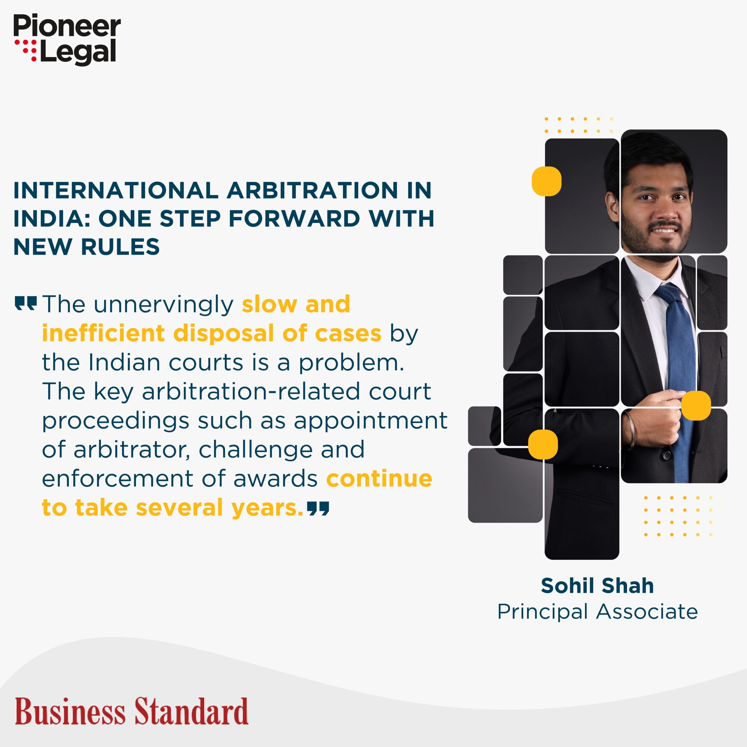 International arbitration in India: One step forward with new rules - Pioneer Legal Pioneer Legal - International arbitration in India: One step forward with new rules