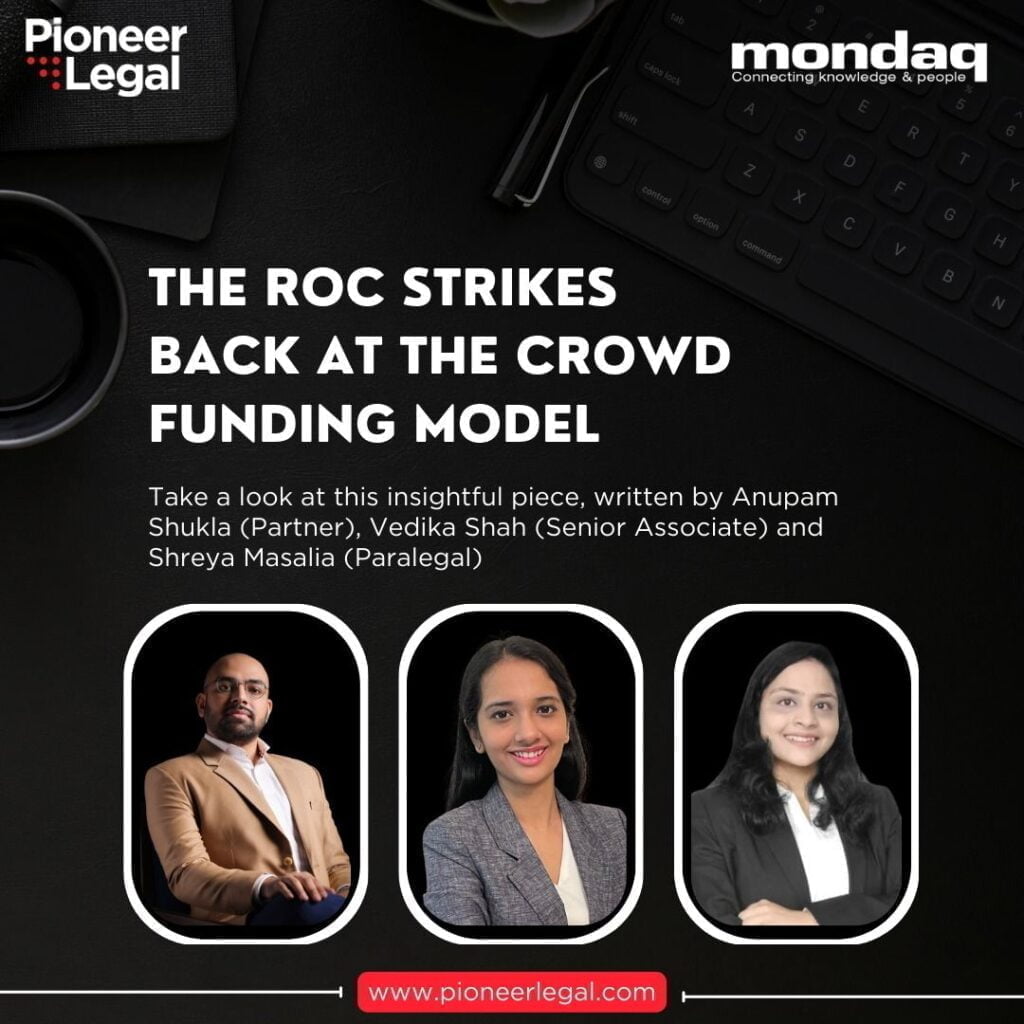 Pioneer Legal - The ROC strike back at the crowd funding model