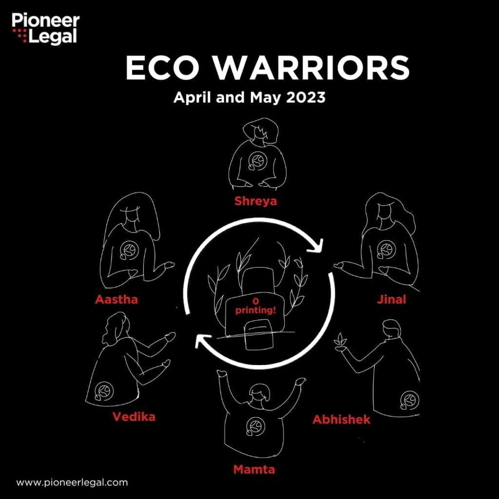 Pioneer Legal - Eco Warriors April & May 2023