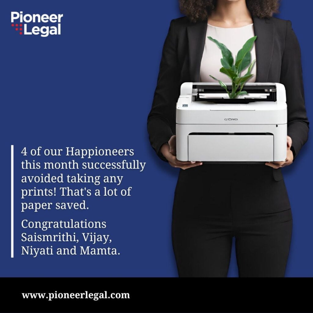 Pioneer Legal - 0 print award